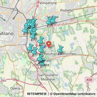 Mappa Corso Italia, 20068 Peschiera Borromeo MI, Italia (3.718)