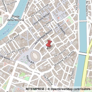 Mappa Via Pietro Frattini, 3, 37121 Verona, Verona (Veneto)
