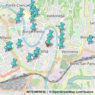 Mappa Piazza S. Nicolò, 37121 Verona VR, Italia (1.236)