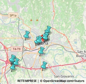 Mappa Piazza Nogara, 37121 Verona VR, Italia (3.43923)