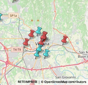 Mappa Piazza Nogara, 37121 Verona VR, Italia (4.09929)