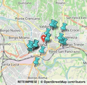 Mappa Piazza S. Nicolò, 37121 Verona VR, Italia (1.262)