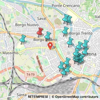 Mappa Via Marco Vitruvio, 37138 Verona VR, Italia (1.1355)
