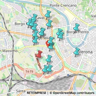 Mappa Via Marco Vitruvio, 37138 Verona VR, Italia (0.859)