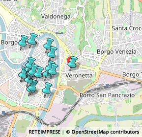 Mappa Vicolo Fondachetto, 37129 Verona VR, Italia (1.0625)