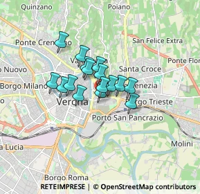 Mappa Vicolo Fondachetto, 37129 Verona VR, Italia (1.00938)