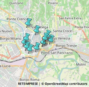 Mappa Vicolo Fondachetto, 37129 Verona VR, Italia (1.07167)