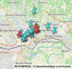 Mappa Vicolo Fondachetto, 37129 Verona VR, Italia (1.128)