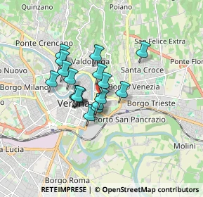 Mappa Vicolo Fondachetto, 37129 Verona VR, Italia (1.17667)