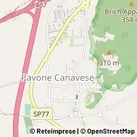 Mapa Pavone Canavese