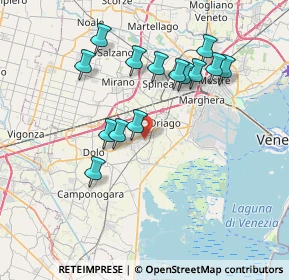Mappa Via G. Di Vittorio, 30034 Mira VE, Italia (7.05714)