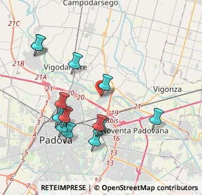 Mappa Di Castelfranco Veneto, 35129 Cadoneghe PD, Italia (3.89615)