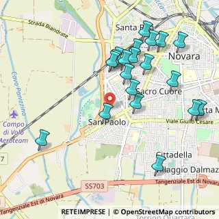Mappa Via G. Luigi Lagrange, 28100 Novara NO, Italia (1.0715)