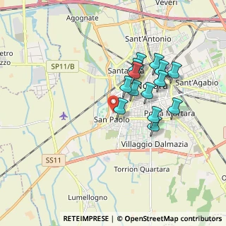 Mappa Via G. Luigi Lagrange, 28100 Novara NO, Italia (1.52357)