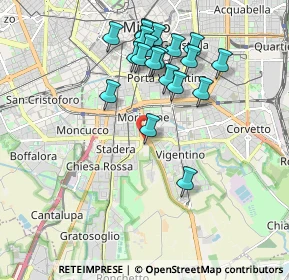 Mappa Via Virgilio Ferrari, 20141 Milano MI, Italia (1.8625)