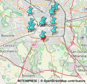 Mappa Via Virgilio Ferrari, 20141 Milano MI, Italia (3.44333)