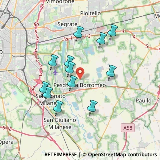 Mappa Via S. Quasimodo, 20068 Peschiera Borromeo MI, Italia (3.5075)