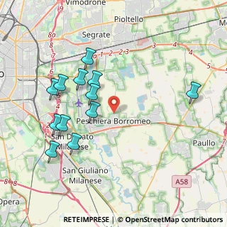 Mappa Via S. Quasimodo, 20068 Peschiera Borromeo MI, Italia (4.0525)