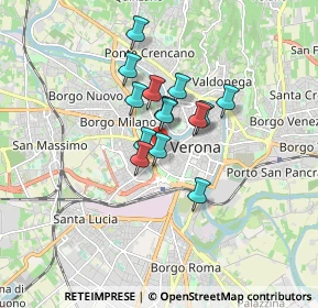 Mappa Via Quirico Filopanti, 37123 Verona VR, Italia (1.13214)