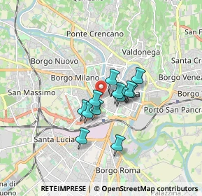 Mappa Via Quirico Filopanti, 37123 Verona VR, Italia (1.11833)