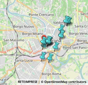 Mappa Via Quirico Filopanti, 37123 Verona VR, Italia (1.19059)