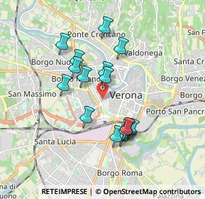 Mappa Via Quirico Filopanti, 37123 Verona VR, Italia (1.545)