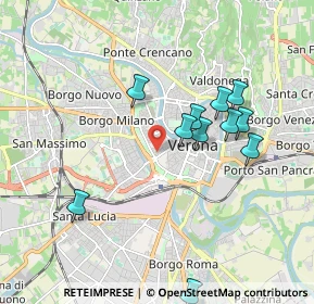 Mappa Via Quirico Filopanti, 37123 Verona VR, Italia (1.81727)
