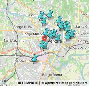 Mappa Via Quirico Filopanti, 37123 Verona VR, Italia (1.49833)