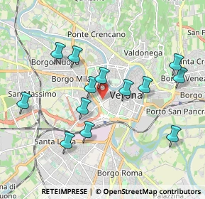Mappa Via Quirico Filopanti, 37123 Verona VR, Italia (1.88615)