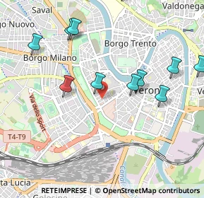 Mappa Via Quirico Filopanti, 37123 Verona VR, Italia (1.19)