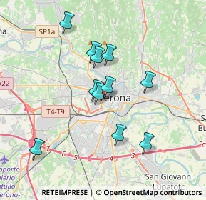 Mappa Via Quirico Filopanti, 37123 Verona VR, Italia (3.10182)