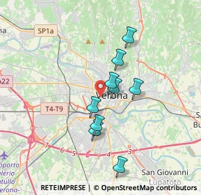 Mappa Via Quirico Filopanti, 37123 Verona VR, Italia (3.83545)