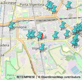 Mappa Via Pizzi Gian Francesco, 20141 Milano MI, Italia (1.26105)