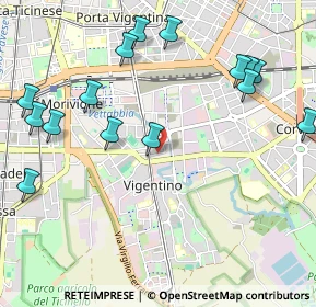 Mappa Via Pizzi Gian Francesco, 20141 Milano MI, Italia (1.24733)