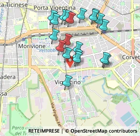 Mappa Via Pizzi Gian Francesco, 20141 Milano MI, Italia (0.8805)