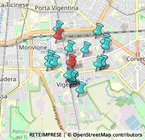 Mappa Via Pizzi Gian Francesco, 20141 Milano MI, Italia (0.6375)