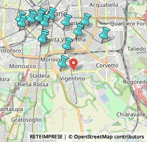 Mappa Via Pizzi Gian Francesco, 20141 Milano MI, Italia (2.48625)