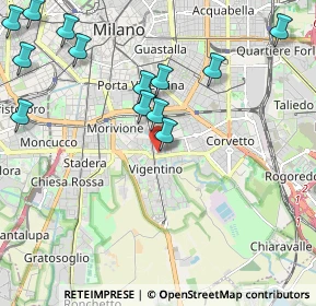 Mappa Via Pizzi Gian Francesco, 20141 Milano MI, Italia (2.51615)