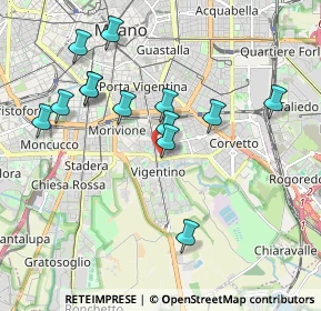Mappa Via Pizzi Gian Francesco, 20141 Milano MI, Italia (1.89615)