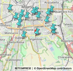 Mappa Via Pizzi Gian Francesco, 20141 Milano MI, Italia (2.07)