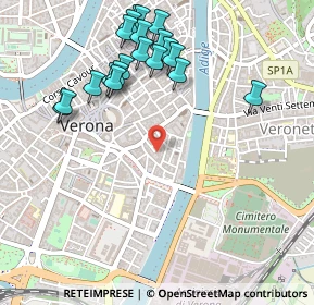Mappa Via Tito Speri, 37121 Verona VR, Italia (0.558)