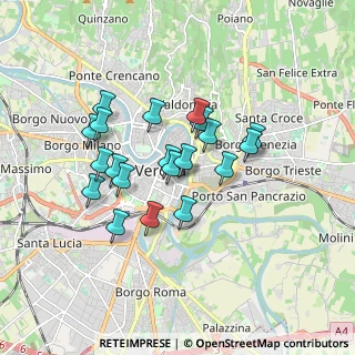 Mappa Via Dietro Filippini, 37121 Verona VR, Italia (1.4445)