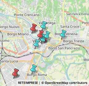 Mappa Via Tito Speri, 37121 Verona VR, Italia (1.56333)