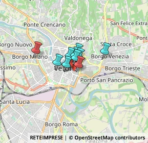 Mappa Via Dietro Pallone, 37121 Verona VR, Italia (0.76091)