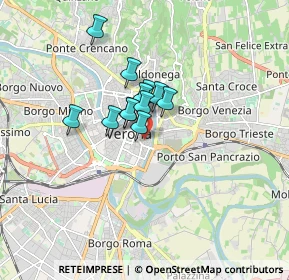 Mappa Via Tito Speri, 37121 Verona VR, Italia (1.02083)