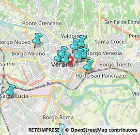 Mappa Via Tito Speri, 37121 Verona VR, Italia (1.43455)