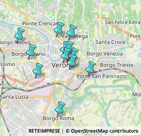 Mappa Via Dietro Pallone, 37121 Verona VR, Italia (1.4275)
