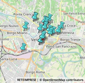 Mappa Via Tito Speri, 37121 Verona VR, Italia (1.185)