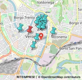 Mappa Via Dietro Pallone, 37121 Verona VR, Italia (0.605)
