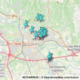 Mappa Via Dietro Pallone, 37121 Verona VR, Italia (2.40667)